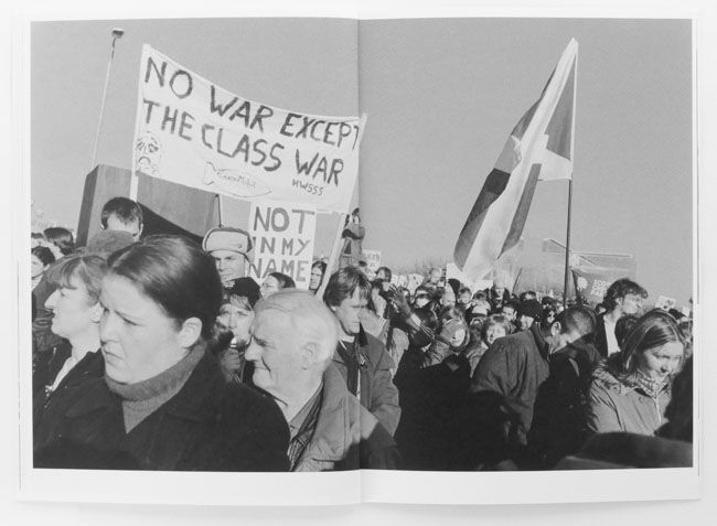 Not in our name, 2003 is a photo book by photographer Jeremy Sutton-Hibbert on Scottland protest 2003 Self Publishing, Scotland,2025