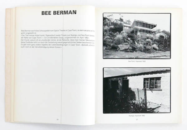 Nichts wird uns trennen : Südafrikanische Fotografen und Dichter is a photo book by various photographers on South Africa apartheid published by Bentelli Werd Werlag, Bern, Switzerland,1983