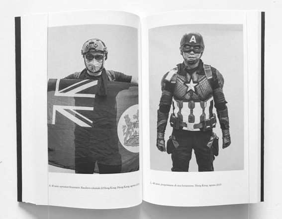 Be water : iconografia di una protesta is a photo book Nicola Longobardi protest at Hong Kong, 2020