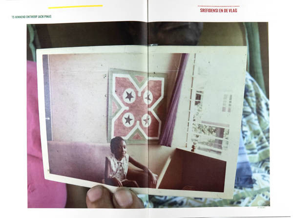 The Srefidensi Picture Newspaper is a photo book by various photographers on Suriname independence published by Selfpublishing & Fotodok, Amsterdam-Utrecht, The Netherlands,2017