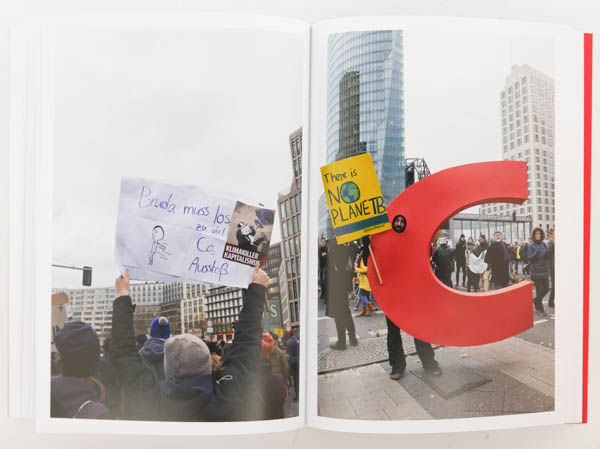 Wir sind hier, wir sind laut: Fridays for Future is a photo book by photographer Andrea Baumgartl on protest in Berlin published by Kerber Verlag, Bielefeld, Germany,2020