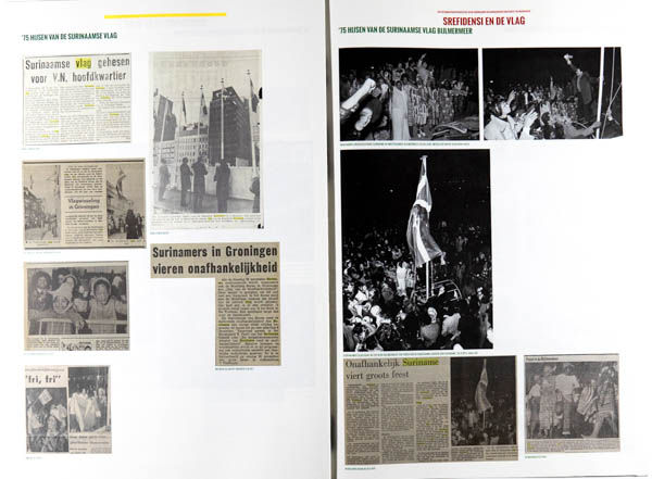 The Srefidensi Picture Newspaper is a photo book by various photographers on Suriname independence published by Selfpublishing & Fotodok, Amsterdam-Utrecht, The Netherlands,2017