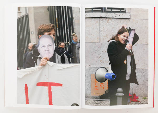 Wir sind hier, wir sind laut: Fridays for Future is a photo book by photographer Andrea Baumgartl on protest in Berlin published by Kerber Verlag, Bielefeld, Germany,2020