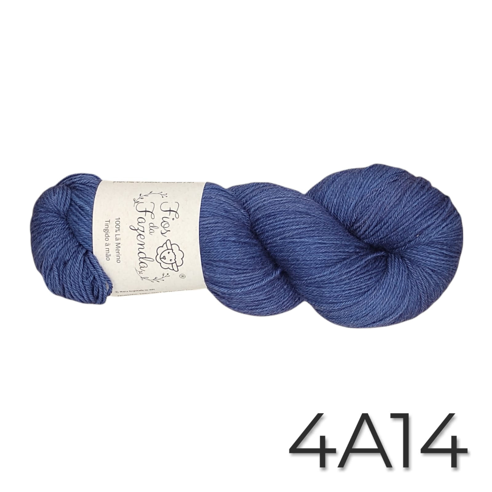 Merino Fingering 4ply #4A14 - Indigo + Cochineal