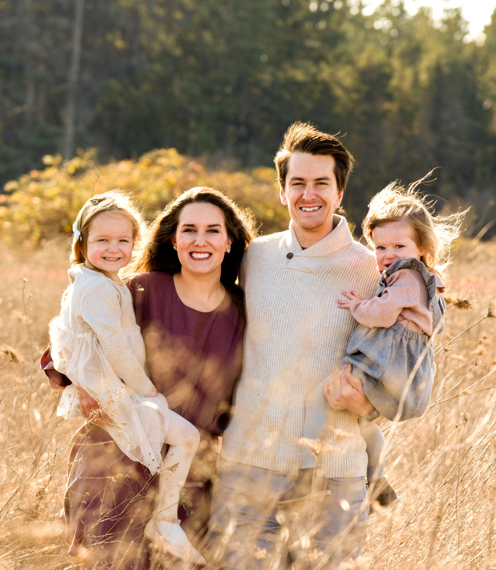 family photo, beautiful, fine art, outdoors