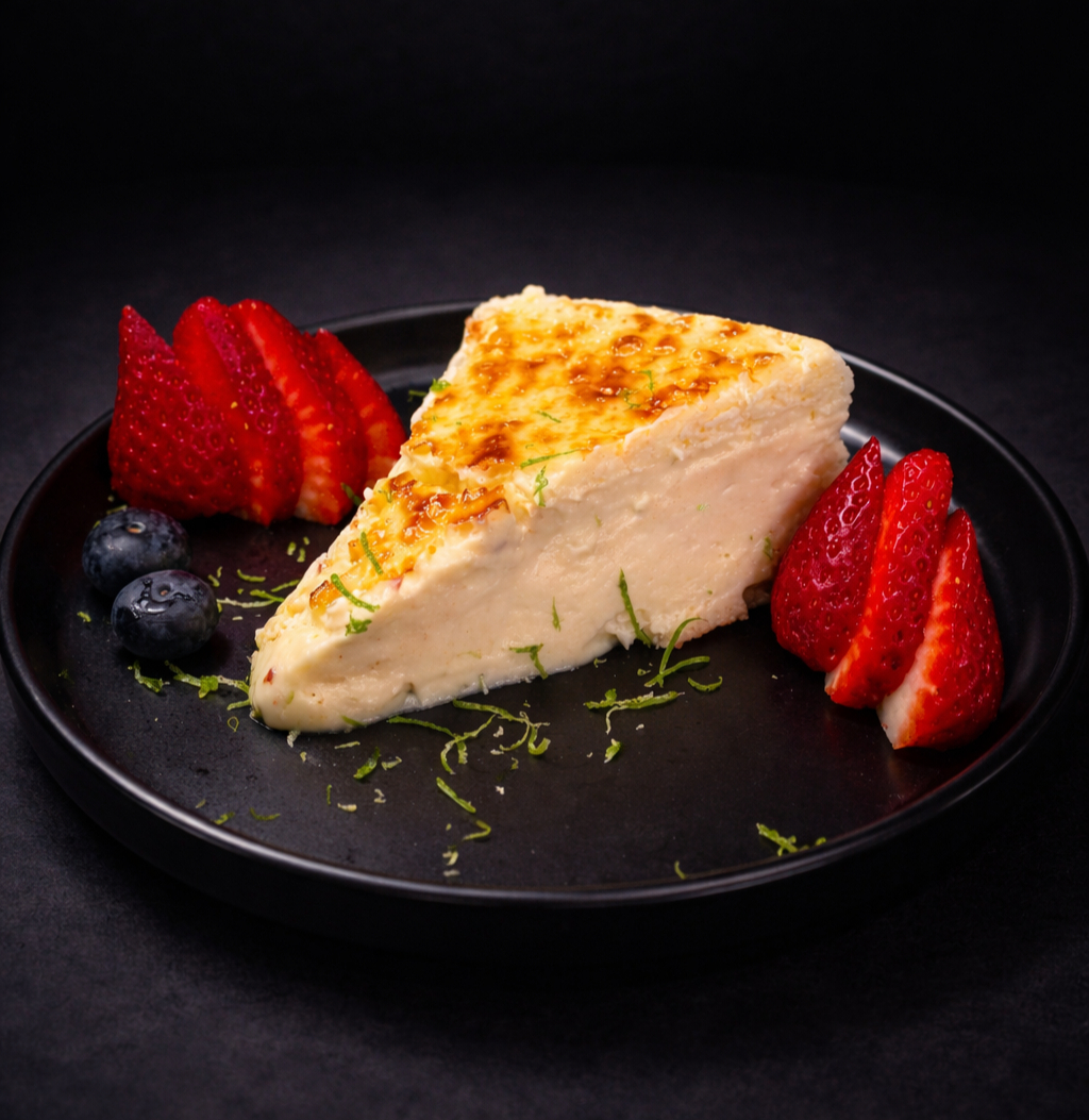 Tarta Vasca de Manchego (Postres y Batidas / Desserts & Shakes)