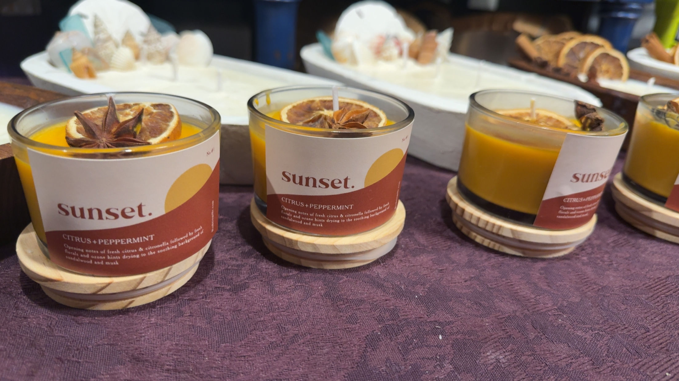 Sunset Candle