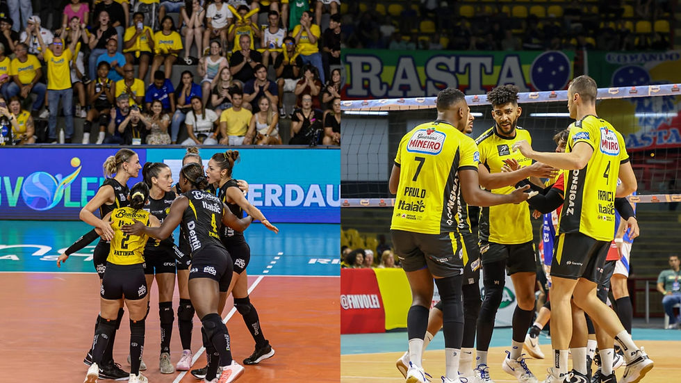 Praia é o único clube com equipes semifinalistas no masculino e no feminino da Copa Brasil 2025 | Fotos: Bruno Cunha/Praia Clube