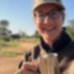 Jacqueline on safari, feeling completely at ease, relaxation