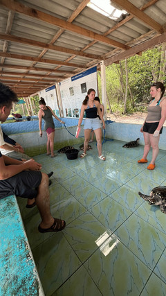 Voyage responsable en Thaïlande : groupe participant à une action CSR sur une plage de Koh Talu
