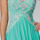 Thumbnail: Strapless Sweetheart Long Chiffon Dress with Jewel