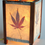 Thumbnail: Modern Natural Hand Made Paper Lamp with Bold Japanese Red Maple Leaves