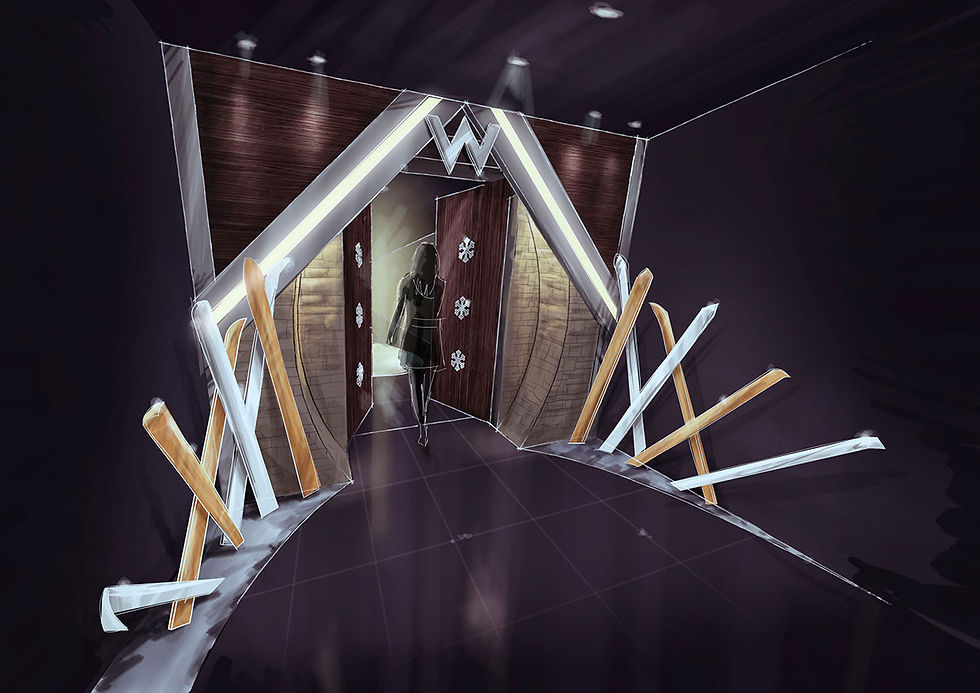 W Hotel Entrance Concept visual