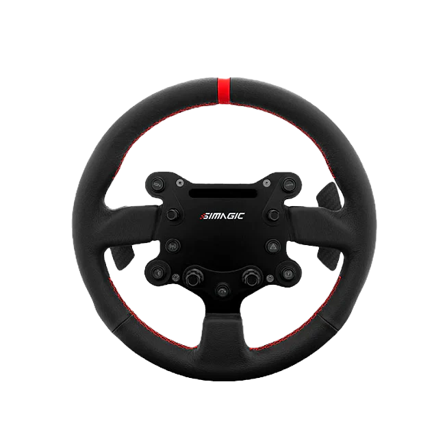 Simagic GTS steering wheel with integrated button box