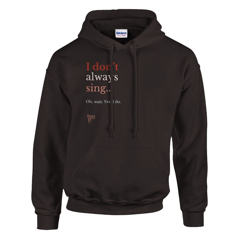 Miniatyrbilde: Multicolor "I Don't Always Sing" Pullover Hoodie