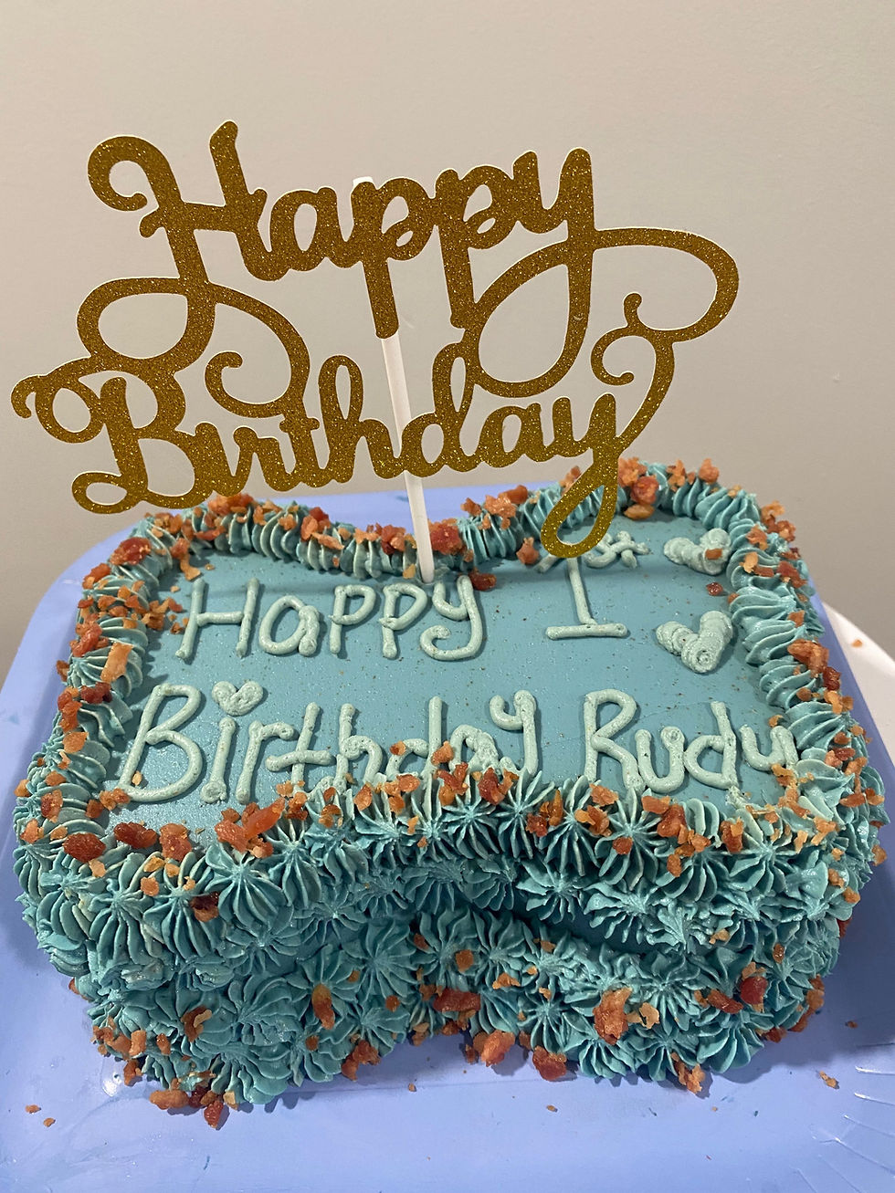 Thumbnail: 6 by 4 Dog Birthday Cake
