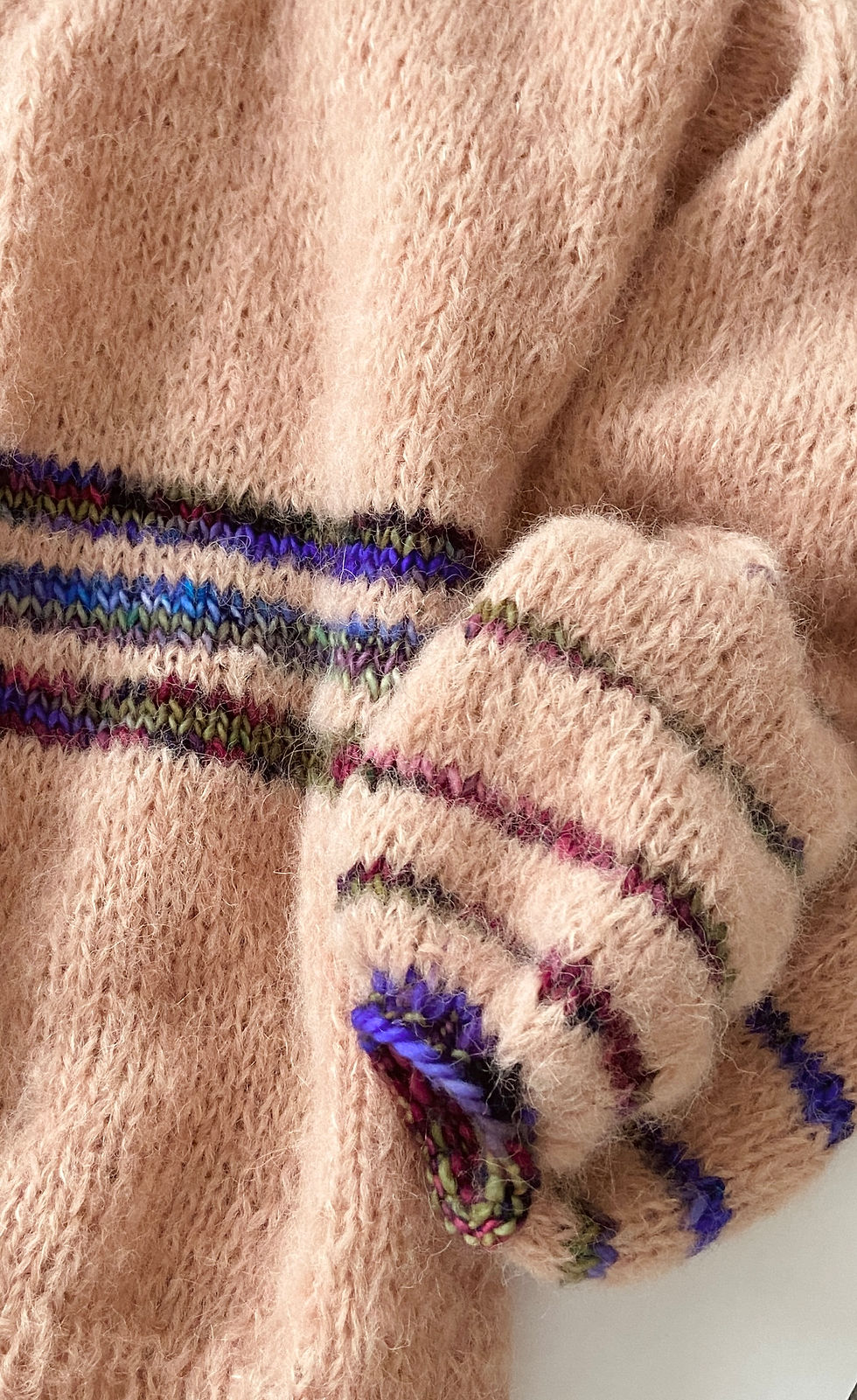 Miniatura: Kardigan ręcznie dziergany alpaka,jedwab i wełna merino