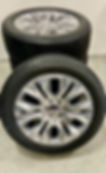 Thumbnail: OEM 22" Chevy / GMC Polished Aluminum Wheels w/ Bridgestone Tires