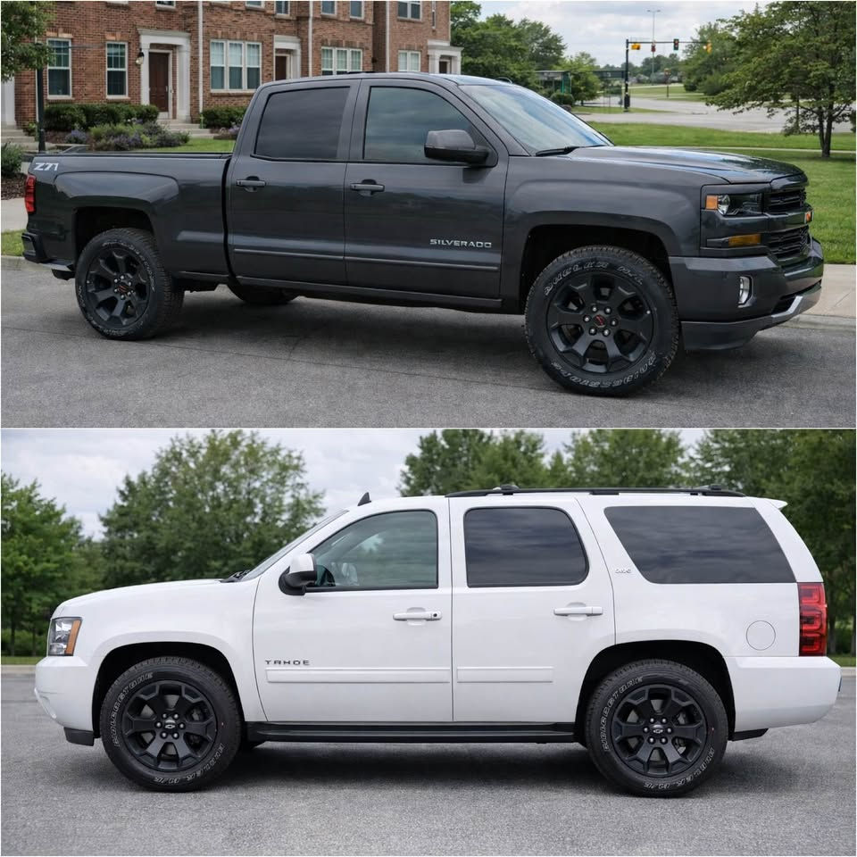 Thumbnail: Chevy / GMC Matte Black 20" Wheels w/ Bridgestone Dueler Alenza HL Tires