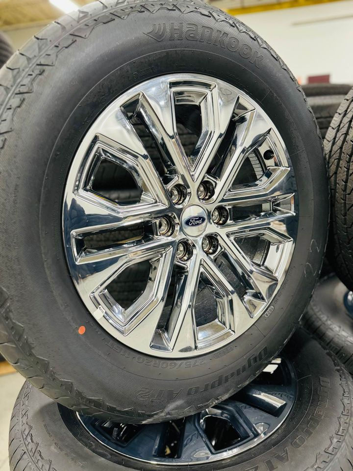 Thumbnail: Ford F-150 20” Chrome Wheels & Tires
