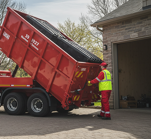 Same-day dumpster delivery service in Southern New Hampshire