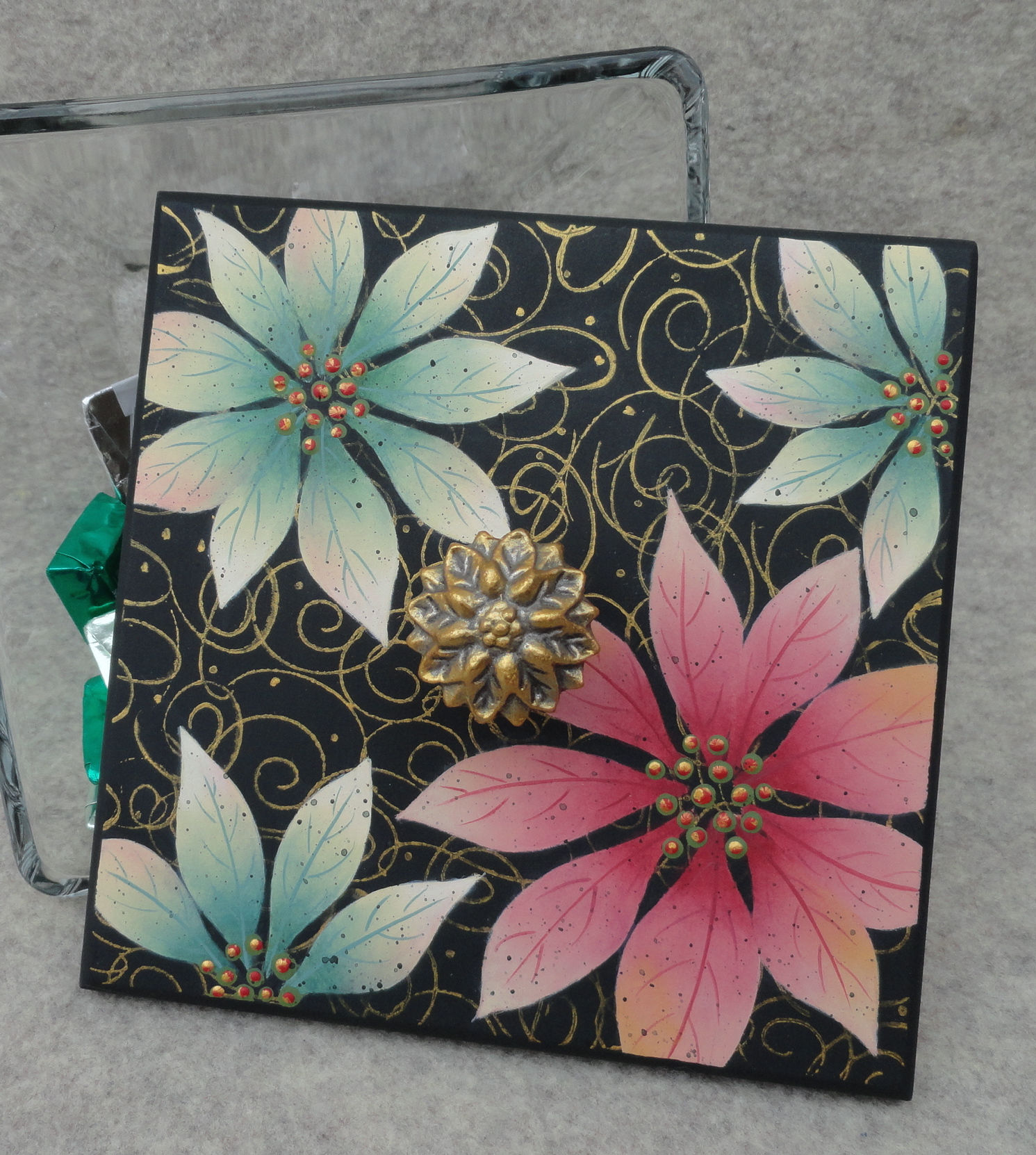 Poinsettia Candy Dish