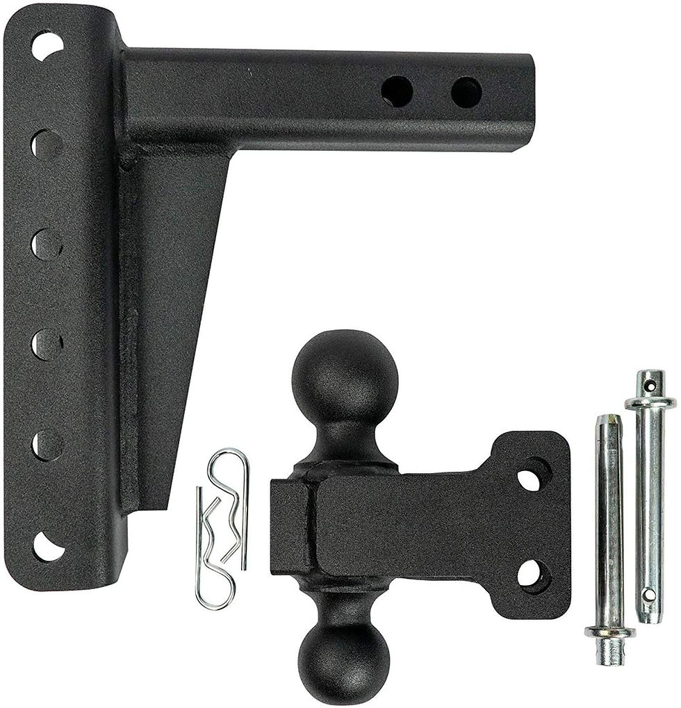 Miniatura: Enganches a prueba de balas 2.0" Ajustable de servicio mediano (clasificación de 14,000 lb) 6" Drop/Rise T
