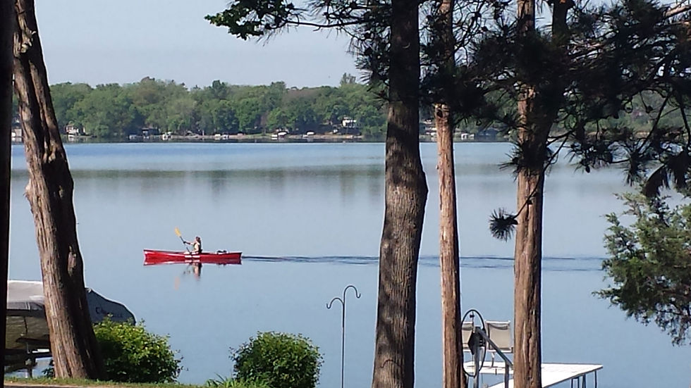 Canoe on Lake Ripley