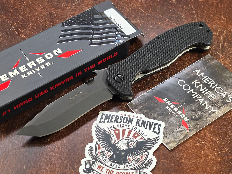 Thumbnail: Emerson Knives - CQC-15 TF - Black G10 - Recurve/Tanto 154CM