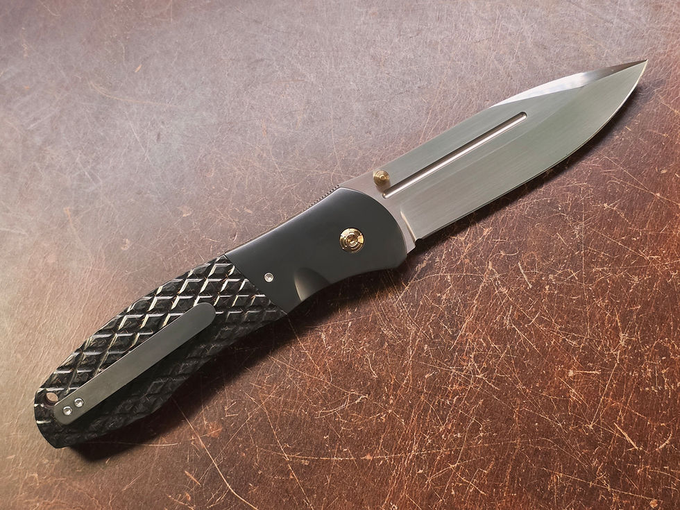 Thumbnail: John W. Smith Custom Knives - Large RG-1 Zirconium Bolsters - S35VN