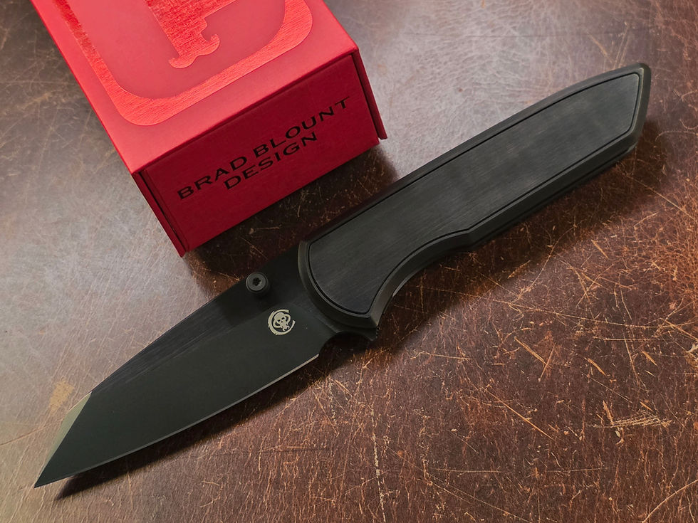 Thumbnail: Chaves Knives Arrestor Integral 229 Brad Blount Design Black PVD