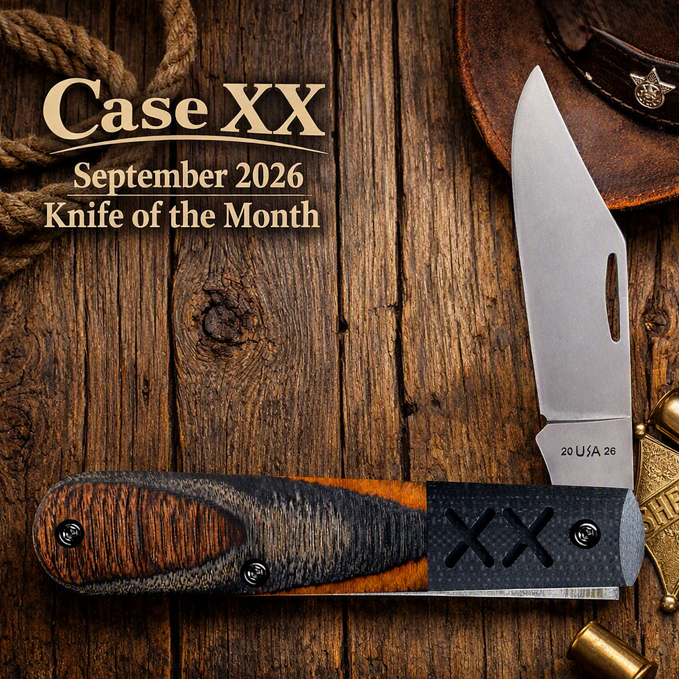Case XX Crossroads XR Sloped Ember Glow DymaLux Wood Black G-10 Barlow 53166