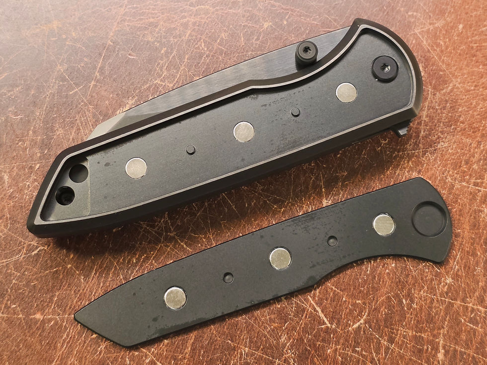 Thumbnail: Chaves Knives Arison Street Integral - Sam Tran Design Black PVD Finish