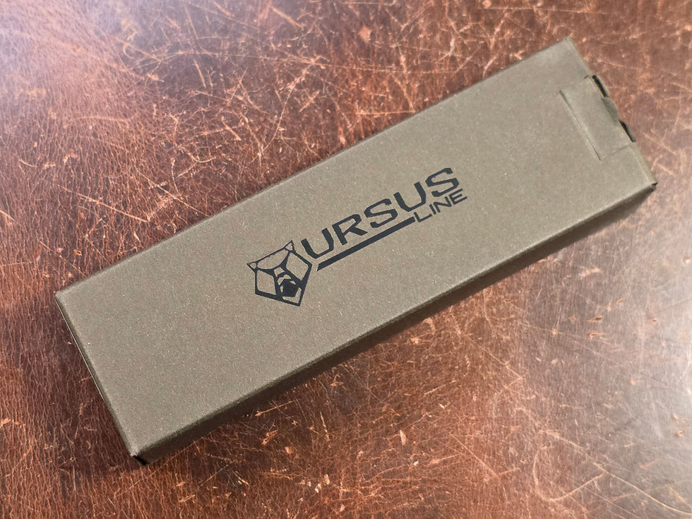 Thumbnail: Shirogorov Knives Quantum Silhouette Black Cerakote Cromax PM Blade - Sharpened
