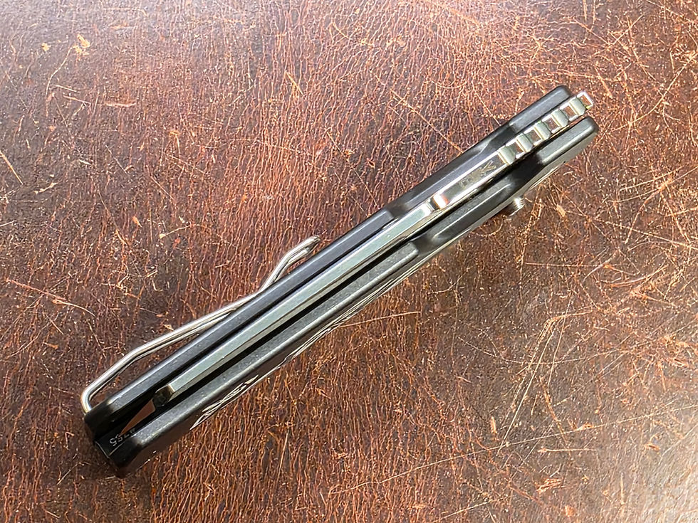 Thumbnail: Vero Engineering - Aura Talon Damascus - Hannya/Black - New!