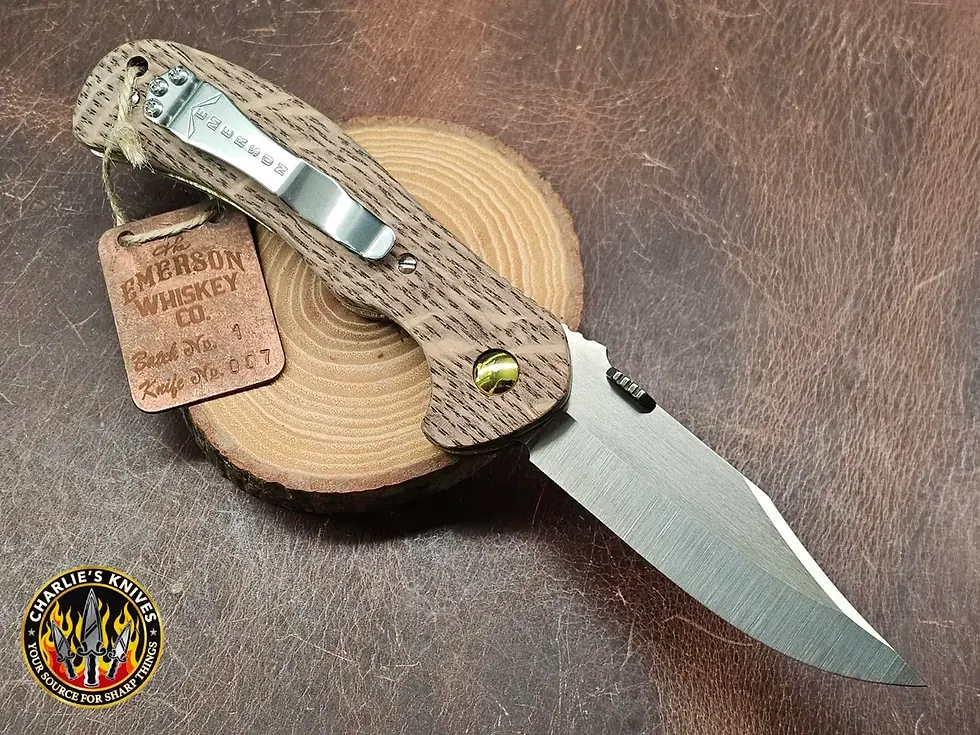 Ernest Emerson Custom Whiskey Knife - Specwar Logo - Batch No. 1 Serial #007-020