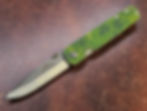 Emerson Knives A-100 SF Gold Dust Shamrock Green Area-51 St. Patty's Day