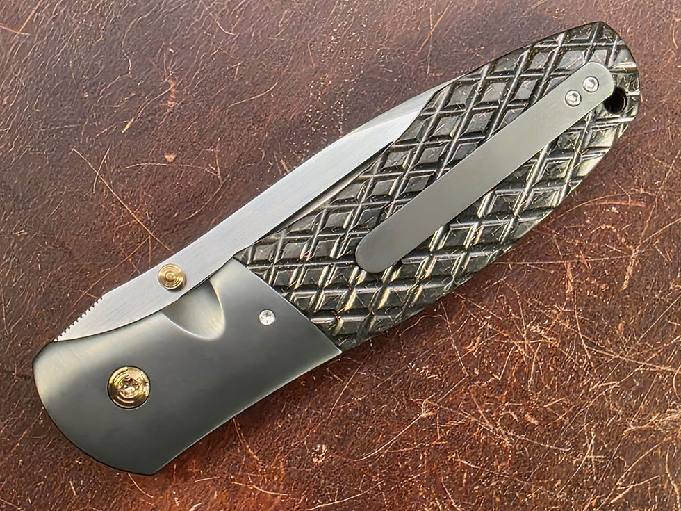 Thumbnail: John W. Smith Custom Knives - Large RG-1 Zirconium Bolsters - S35VN