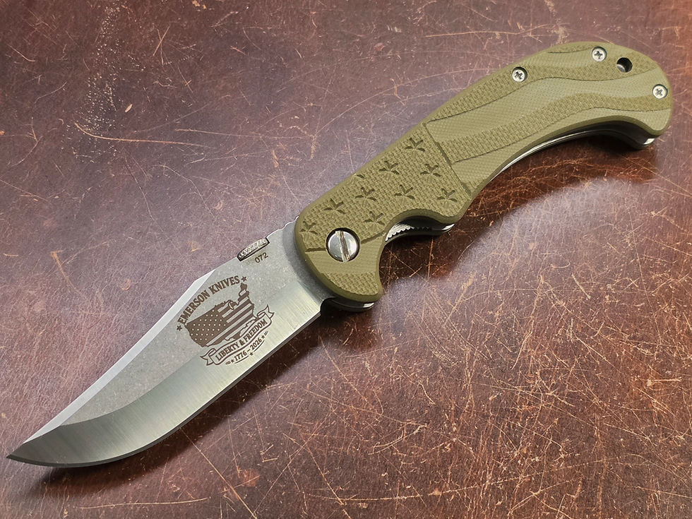 Emerson Knives 1776 Area 51 OD Green G10 SF 154CM Bowie