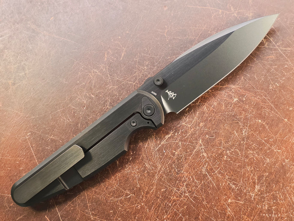 Thumbnail: Chaves Knives Integral Phase 229 Brad Blount Design DLC Finish M390