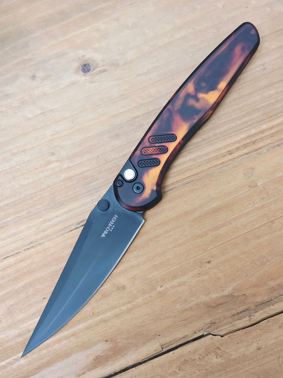 Pro-Tech Knives Peace Neighbor Design Avalon PN1104 Del Fuego MagnaCut