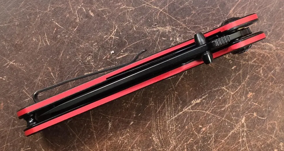 Thumbnail: BUL Armory USA - SAS II EDC Folding Manual Flipper - Black & Red Logo - G10 - D2