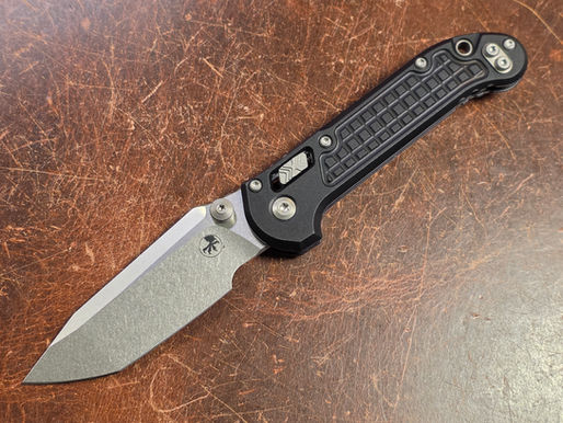 Microtech LUDT Ram-Lok - Black Frag - Stonewashed Blade - 1136RL-10FR