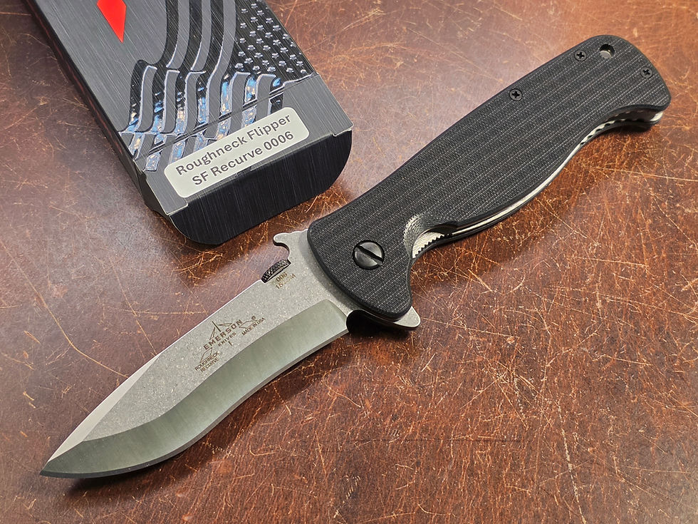 Emerson Knives - Roughneck SF Recurve 154CM - Black G10