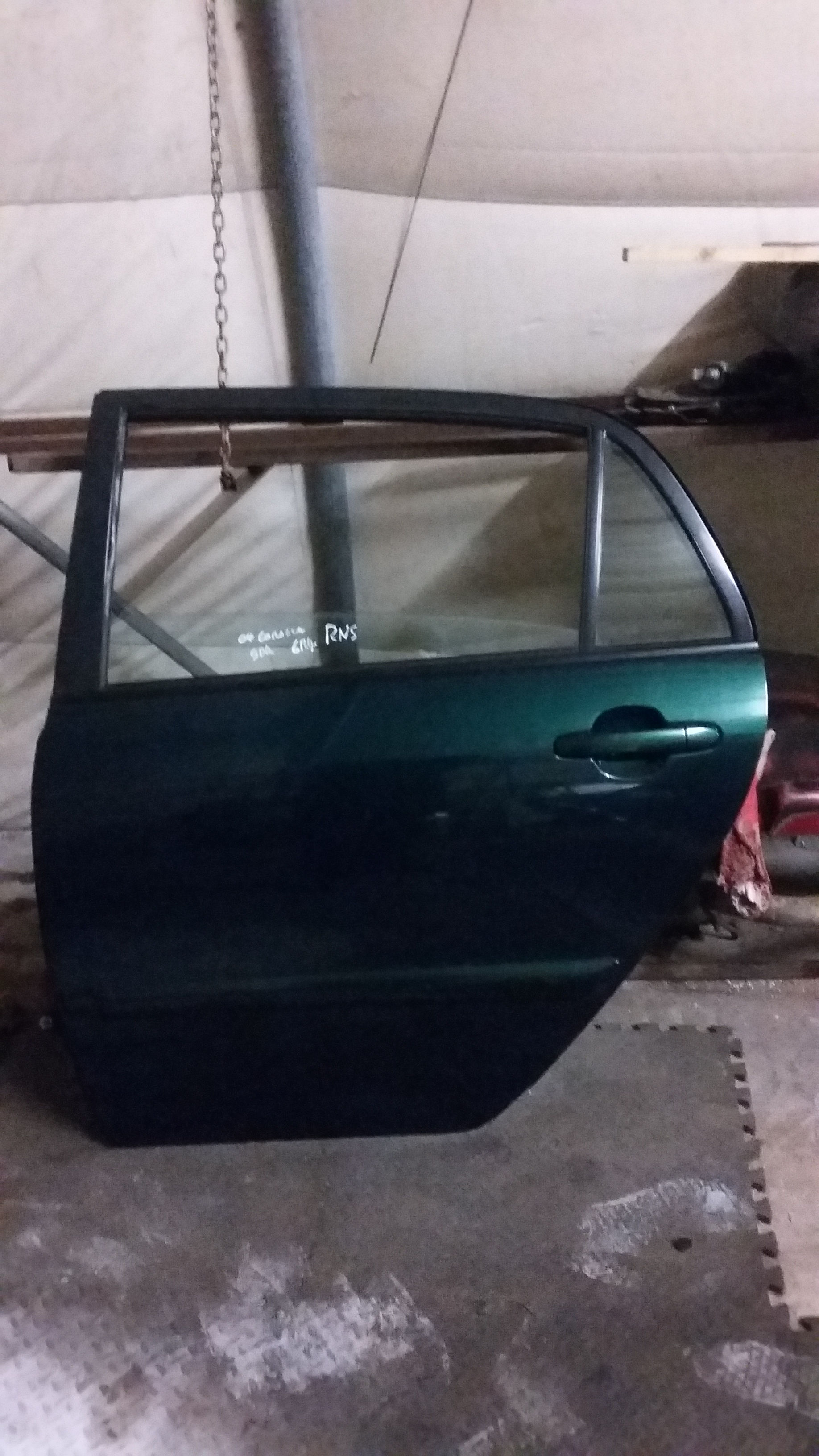 E12 Corolla nearside rear door 5dr green 6r4 03-06