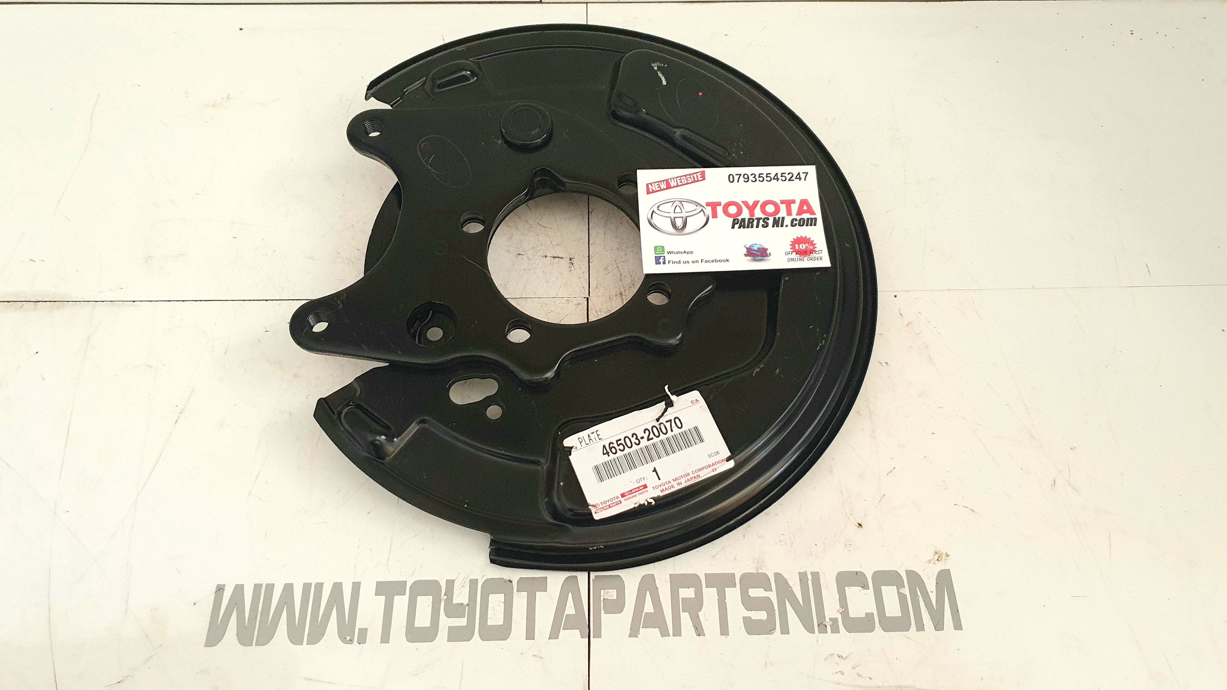 99-06 Celica T23 Gen7 rear right brake backing dust plates 46503-20070