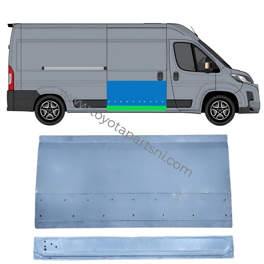 Outer lower sliding door repair panel for Toyota Proace Max 2024- / Right