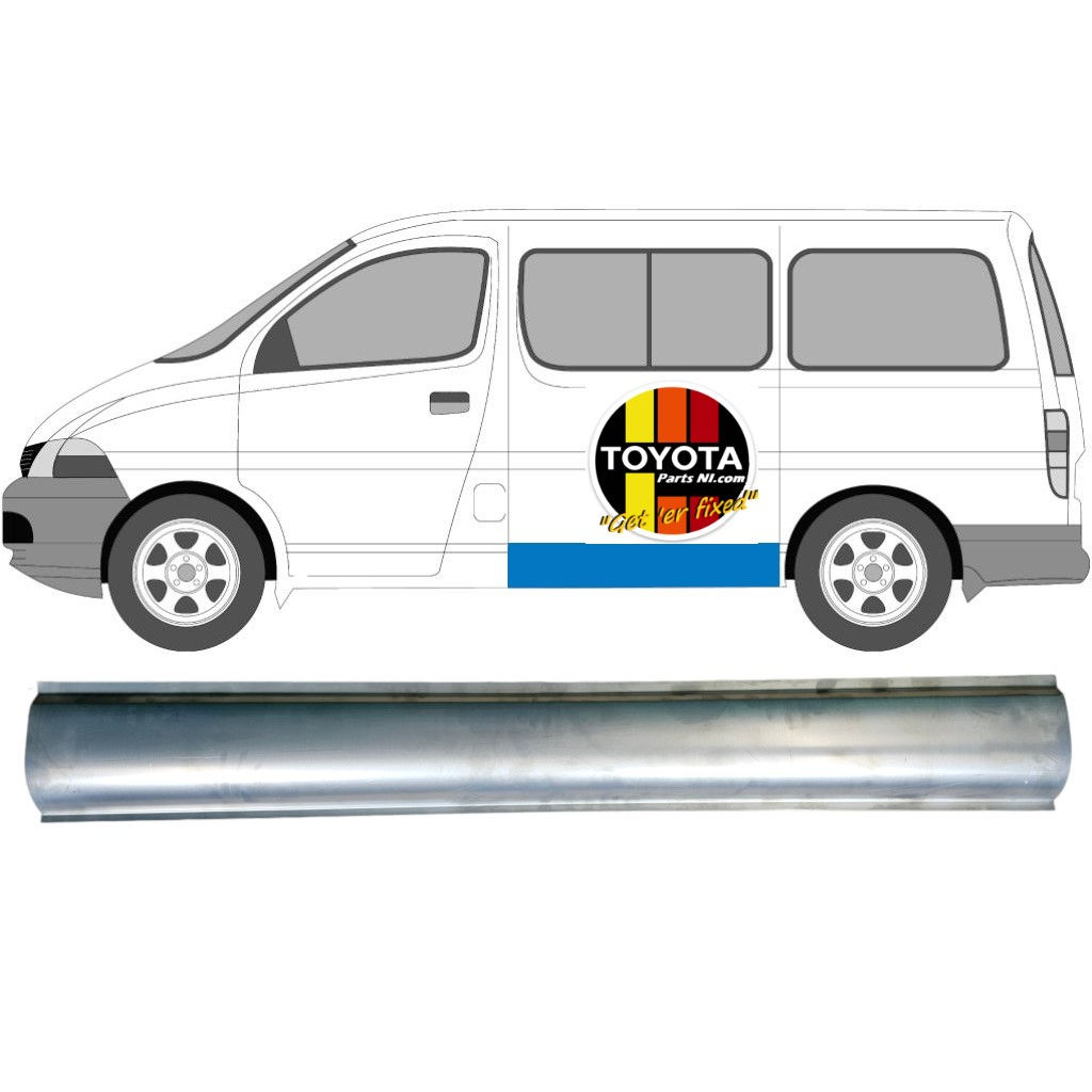 Side repair panel for Toyota Hiace 1995-2006 / Left