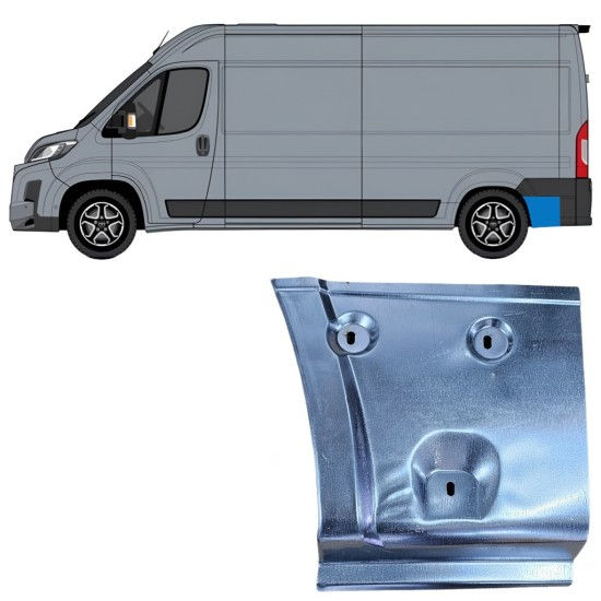 Rear fender rear section repair panel for Toyota Proace Max 2024- /Left