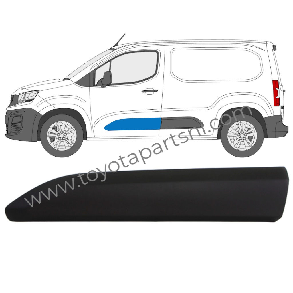 Door side trim for Toyota Proace City 2019- / Left